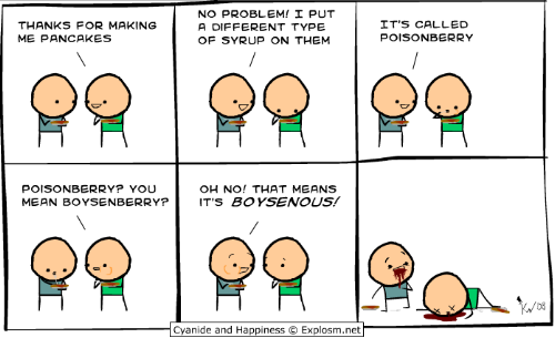 I've ran into the Cyanide and happiness comics a few times, but I've finally 
