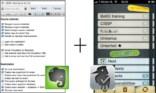 Evernote + EgretList